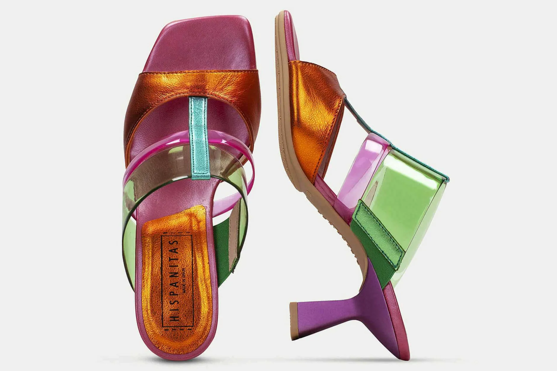 Hispanitas Mules De Tacon Danielle^Mujer Zuecos Y Mules