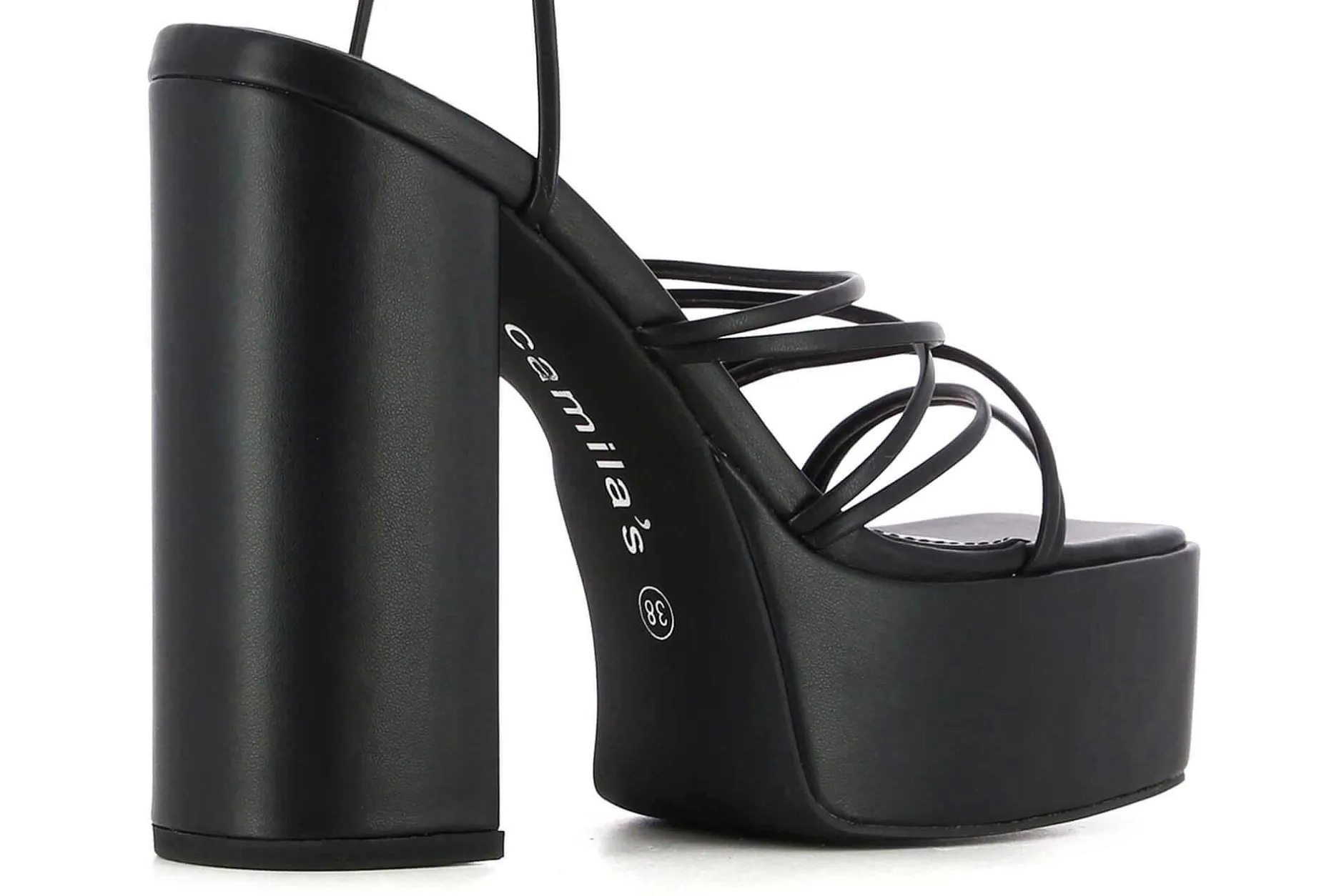 Camila's Sandalias De Tacon Mine^Mujer Sandalias