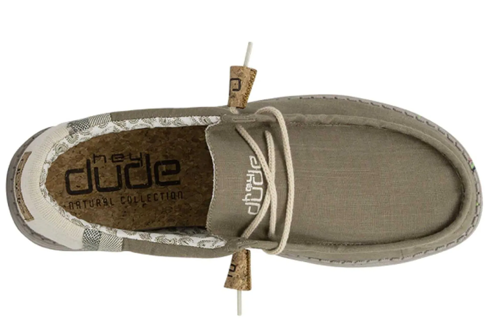 Dude Zapatos Wally Linen Natural^Hombre Zapatos
