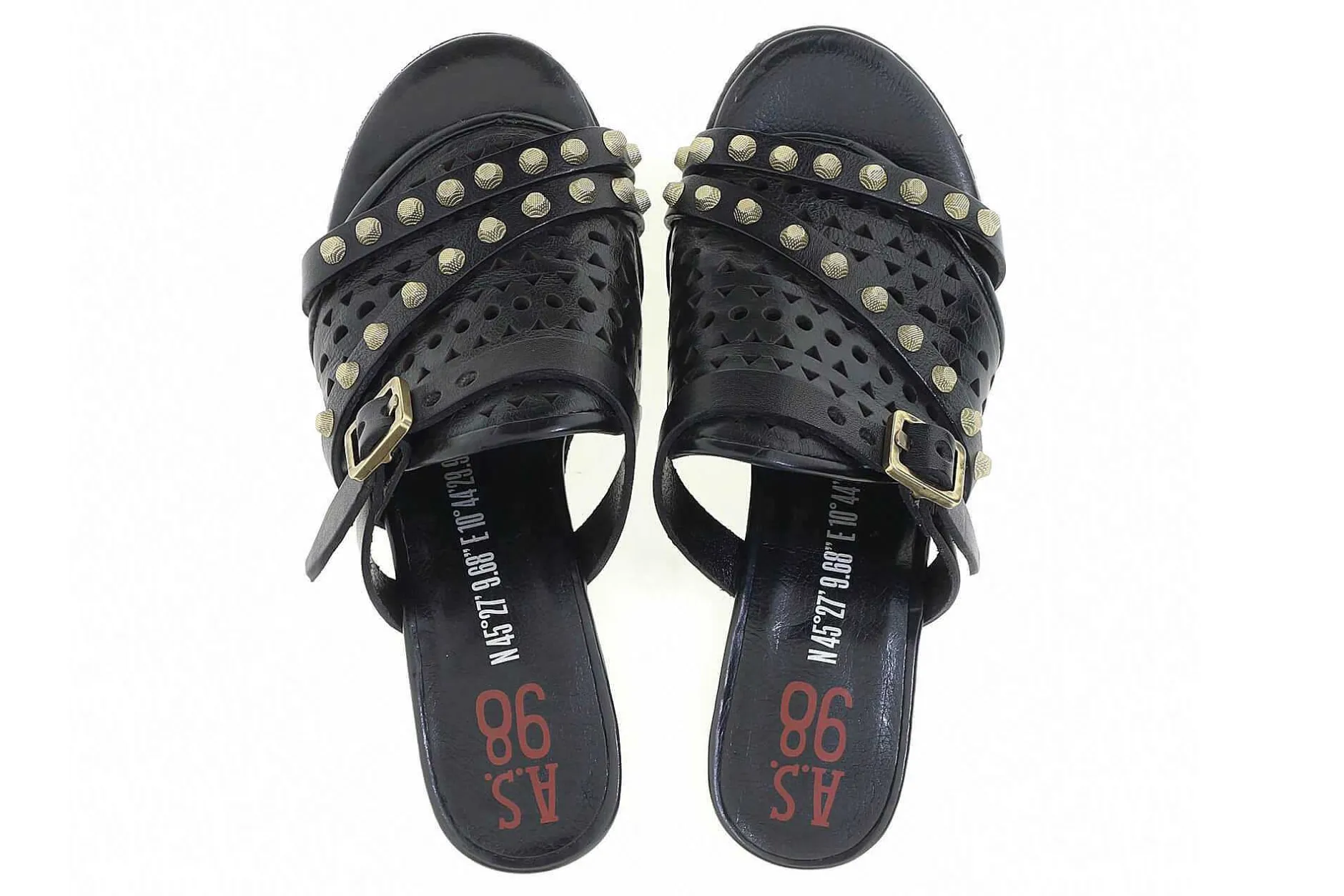 As98 Zuecos De Tacon Alis^Mujer Zuecos Y Mules
