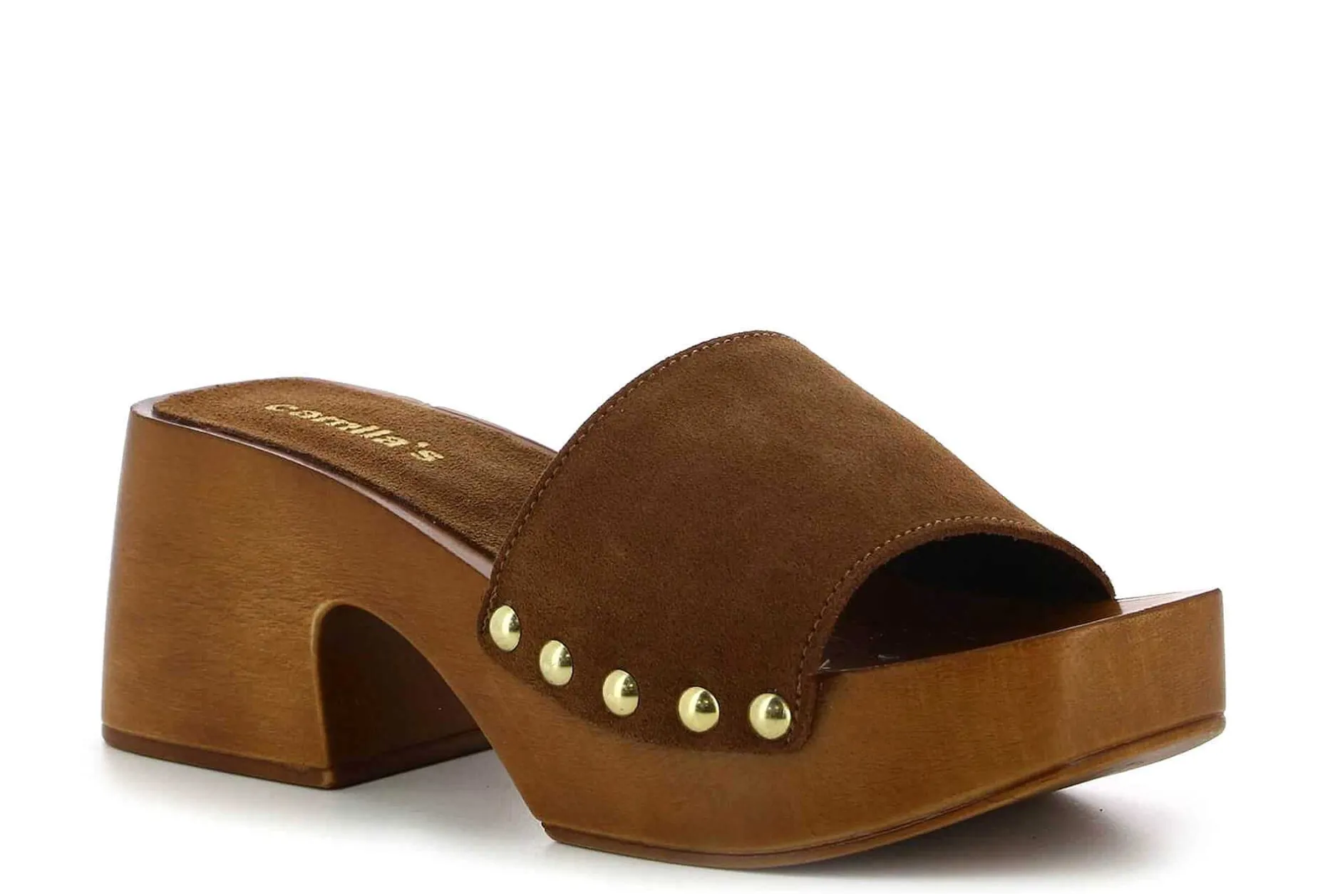 Camila's Zuecos De Tacon Maga^Mujer Zuecos Y Mules